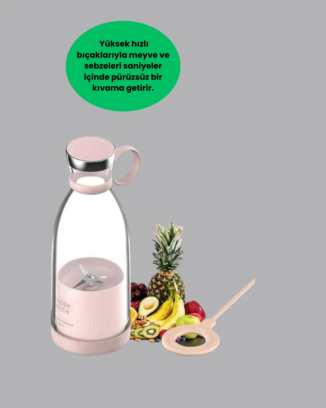 Taşınabilir USB Şarjlı Taze Meyve Suyu Blender