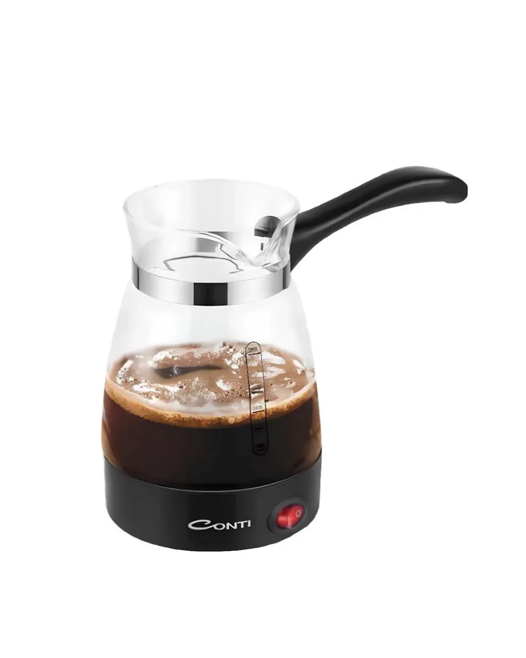 Cam Cezveli Türk Kahvesi Makinesi 650W 5 Fincan Kapasiteli Elektrikli Kahve Makinesi