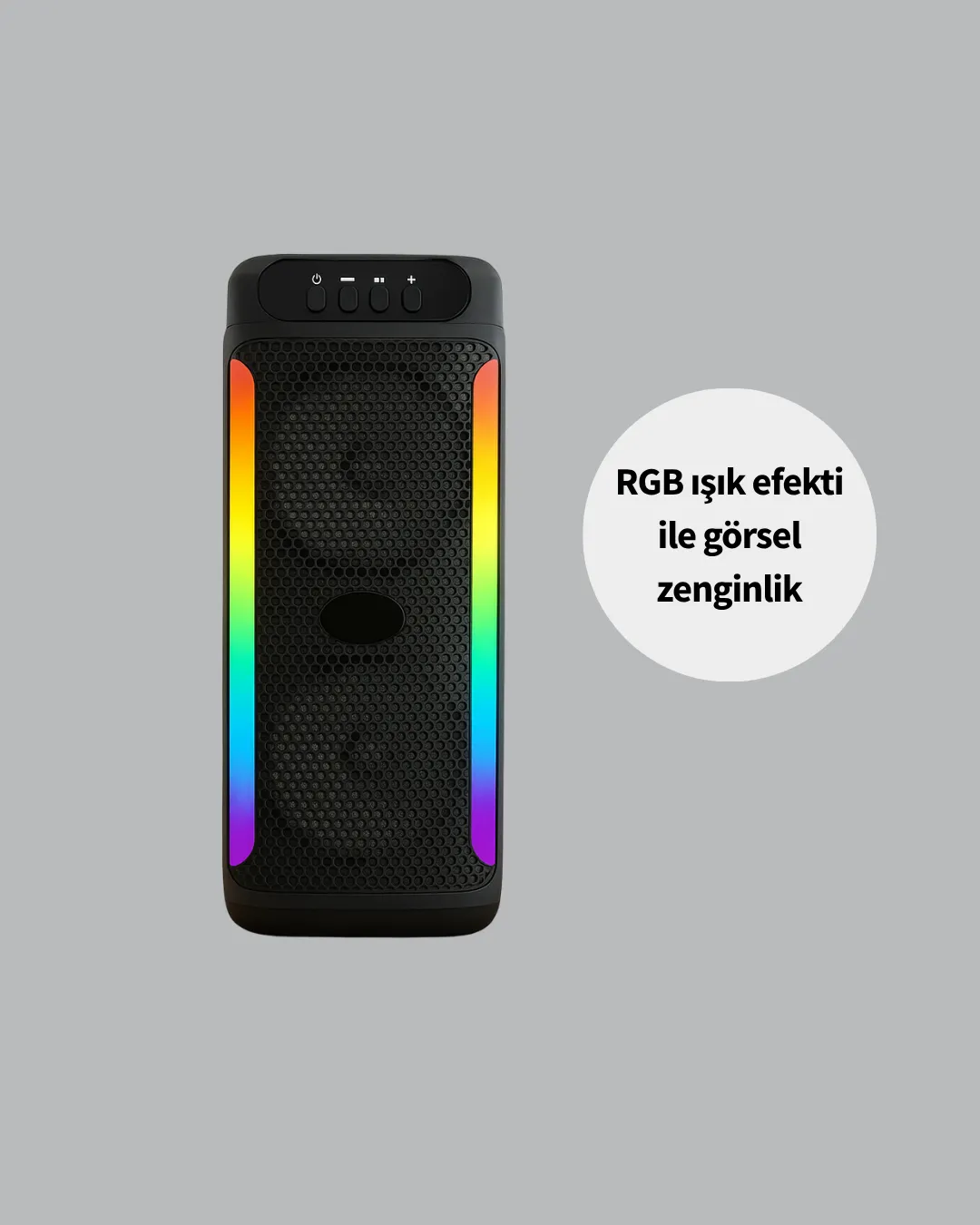 Yüksek Ses Güçlü Kablosuz Hoparlör  Karaoke Mikrofonlu