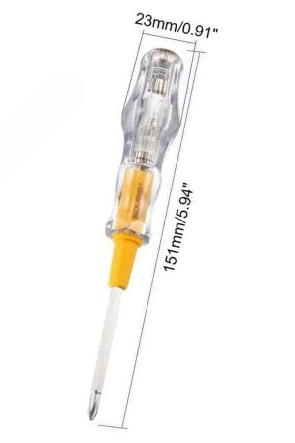 Kontrol Kalemi Çift Başlıklı Şeffaf Elektrik Testi Değişken Uçlu