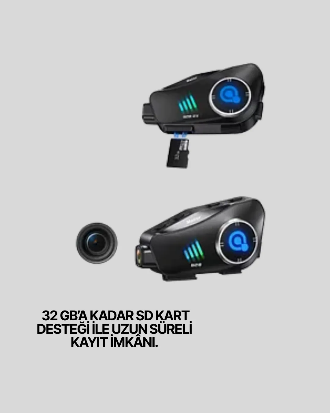 Q28 Motosiklet Kask Bluetooth Kulaklık  Full HD 1080P Kamera