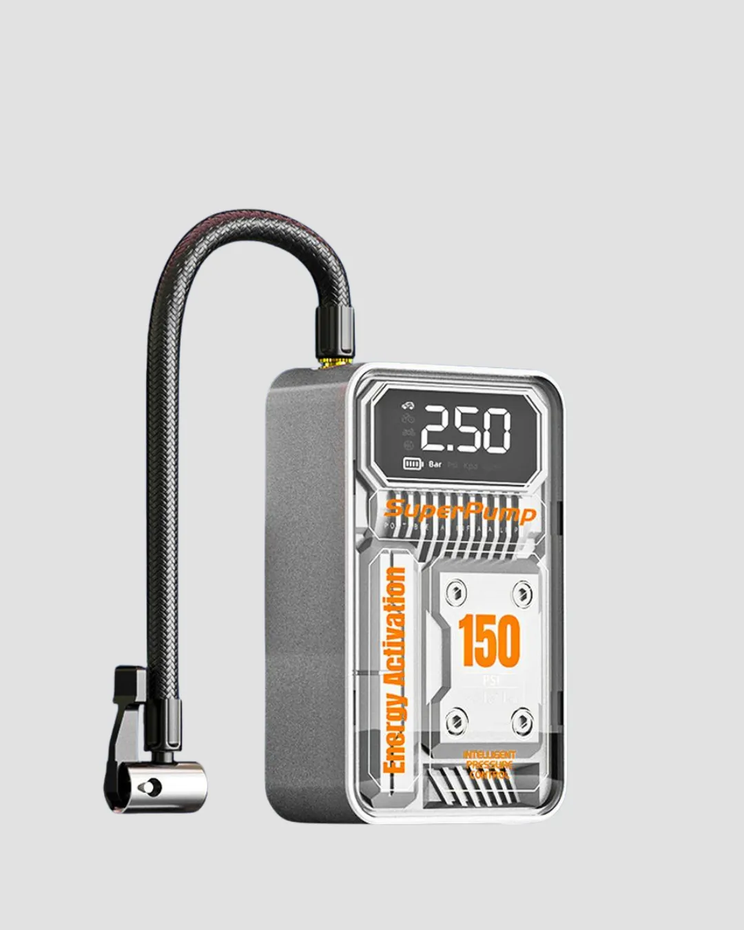 Taşınabilir Kablosuz Hava Pompası – 150 PSI Güçlü Basınç ve 6000mAh Şarjlı