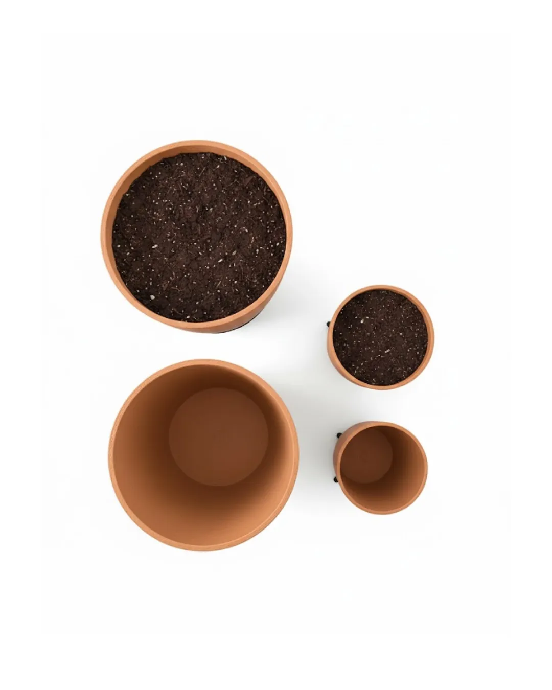 4LÜ VAZO KAHVERENGİ