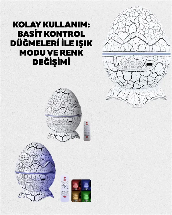 Ayarlanabilir Parlaklık ve Sis Efektli Atmosfer Lambası