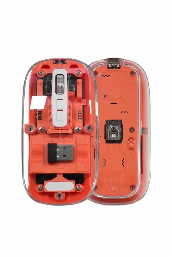 Kablosuz Mouse Fare Şarjlı Bluetooth Wireless Çift Modlu Sessiz