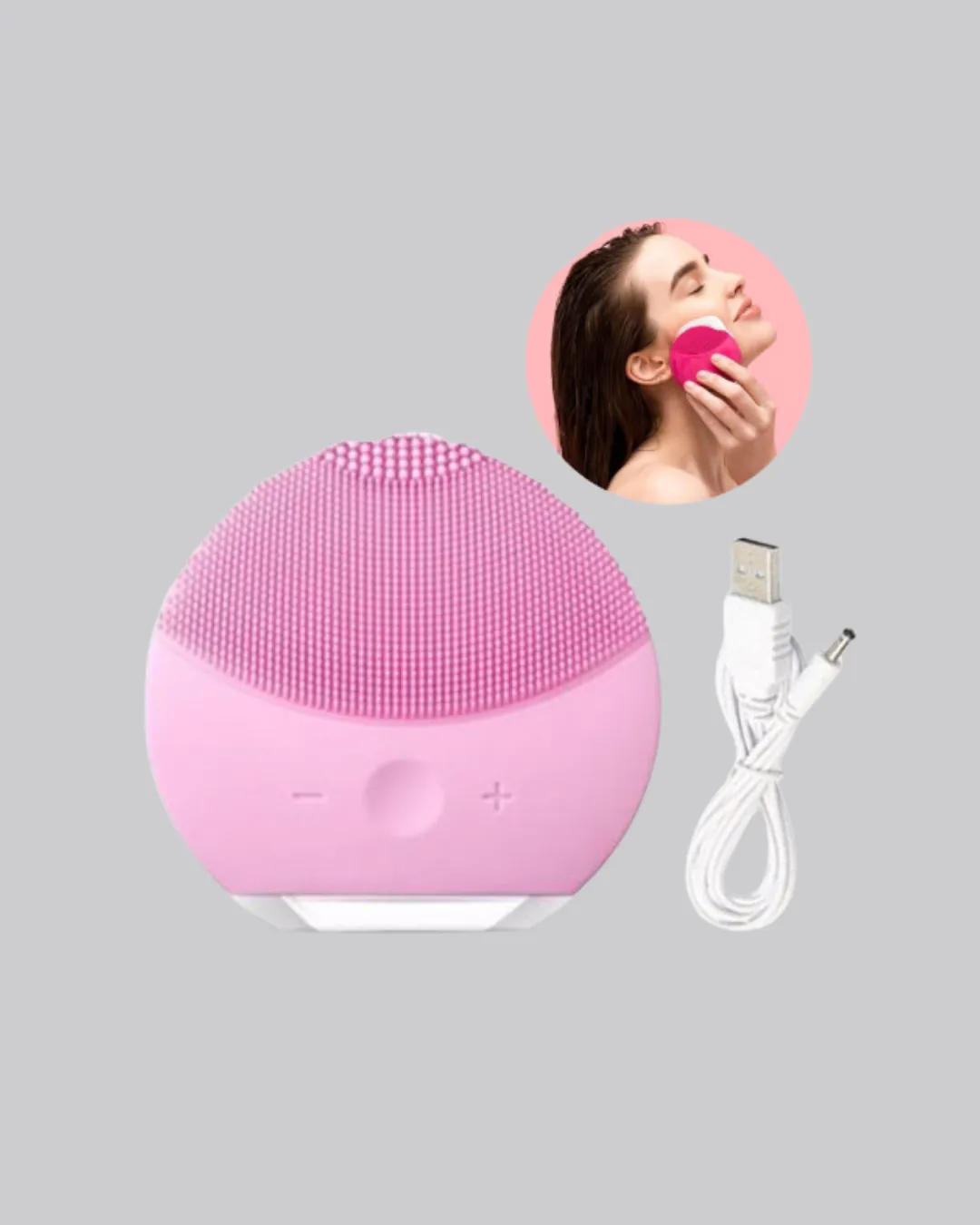 Taşınabilir Silikon Masaj Aleti – Derin Temizlik, Yüz ve El Kullanımına Uygun