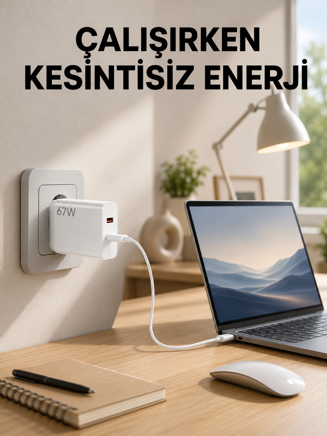 67 Watt Turbo Şarj Cihazı Motorola G30 G50 G60 G82 Uyumlu