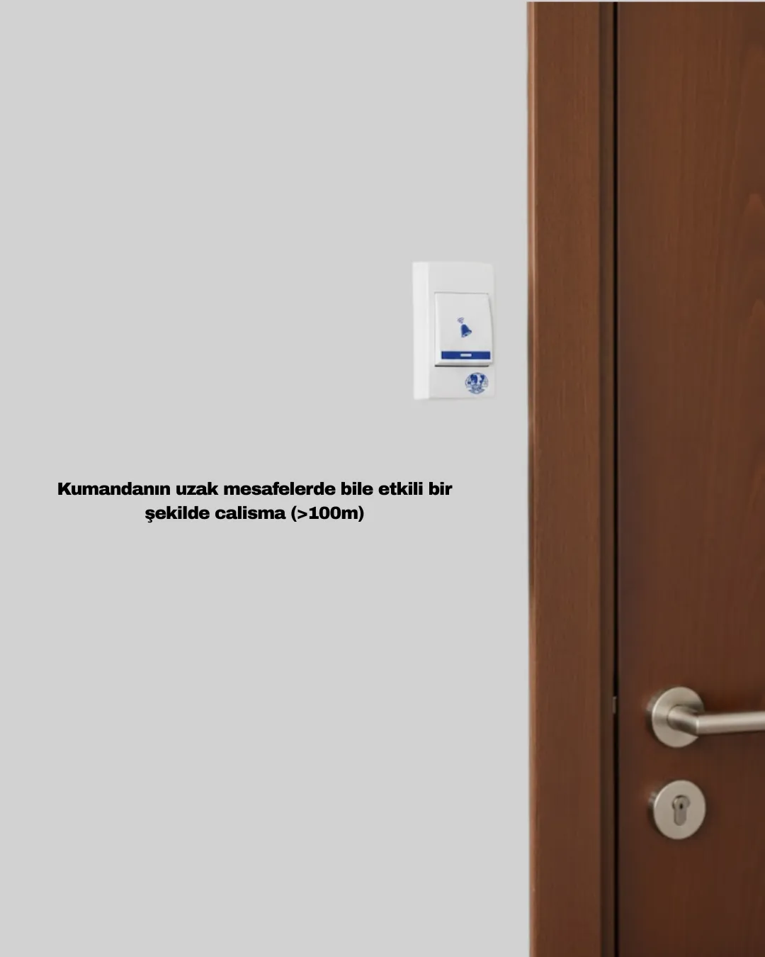 Kolay Kullanımlı Kablosuz Kapı Zili Şık ve Sade Tasarım