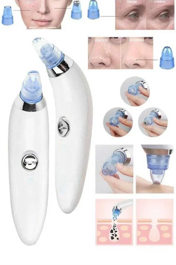 Vakumlu Siyah Nokta Ve Yüz Temizleme Cihazı 4 Başlıklı