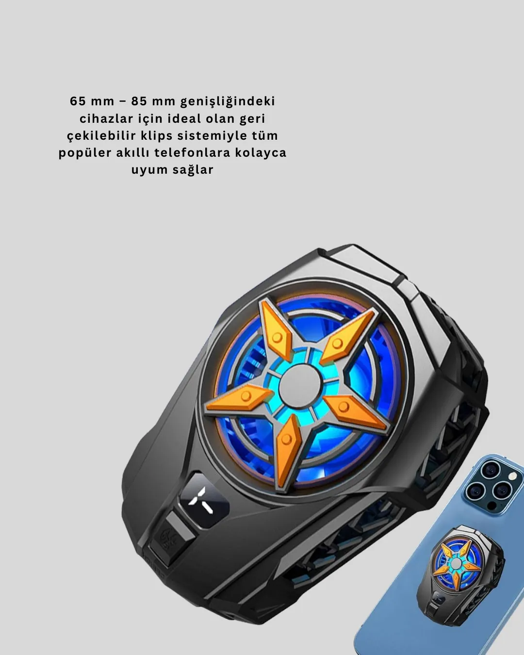 Evrensel Uyumlu Type-C Şarjlı Cep Telefonu Radyatörü