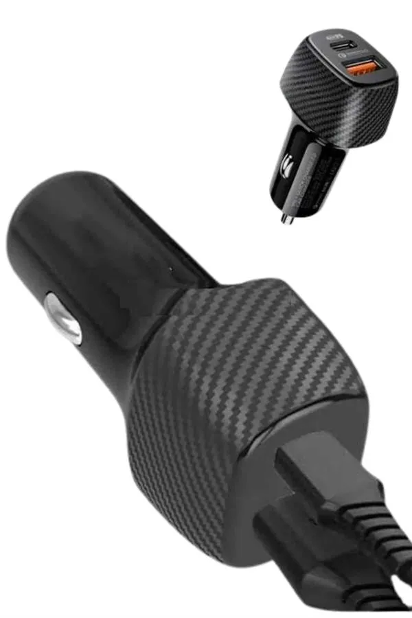 Hızlı Oto Şarj Cihazı 38W Çift Girişli HIzlı Şarj Oto Çakmaklık Type-C