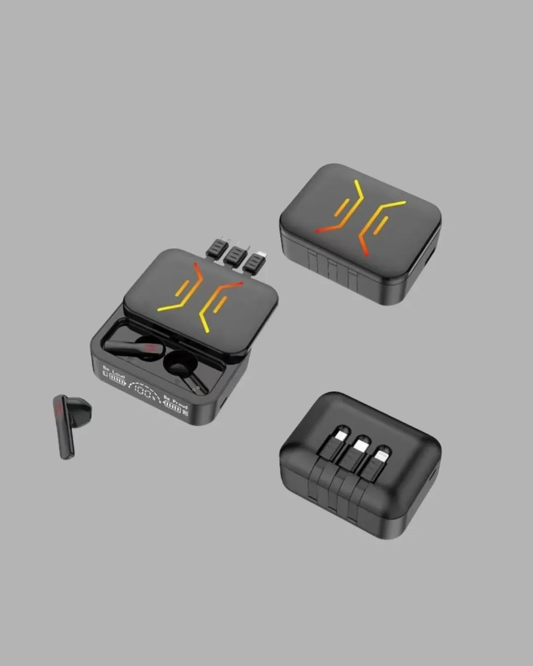 Bluetooth 5.3 Kulaklık – Kablolu & Kablosuz Kullanım, 2000 mAh Powerbank, 4 Saat Kesintisiz Müzik