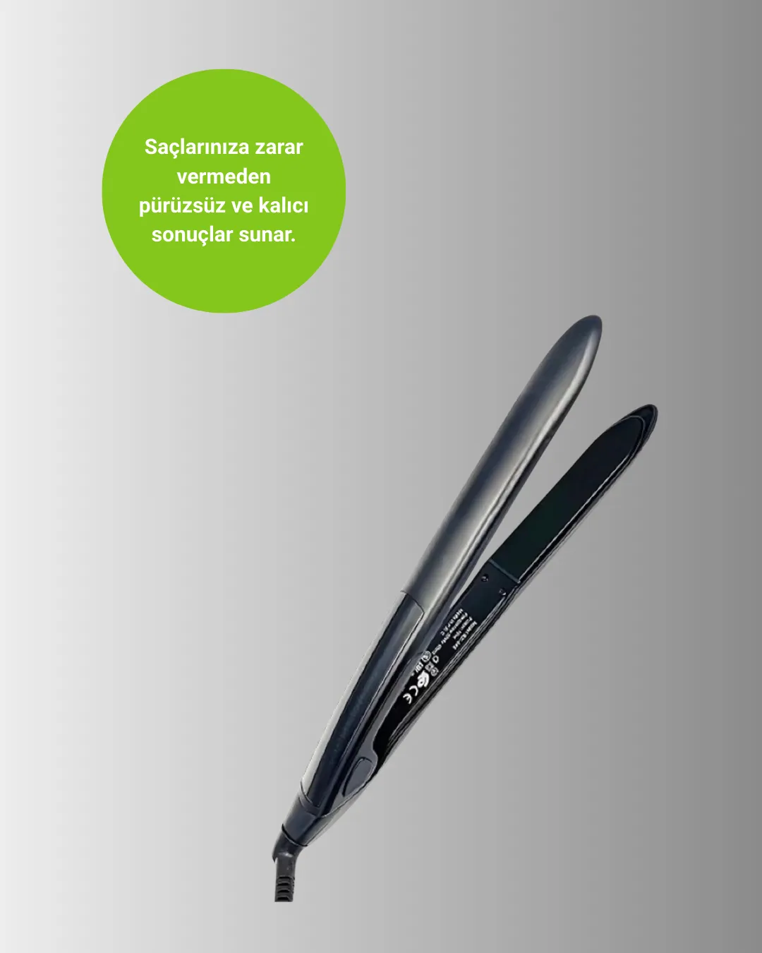 Isı Ayarlı 2025 Titanyum Kaplama Seramik Plakalı Saç Düzleştirici A Kalite Orijinal