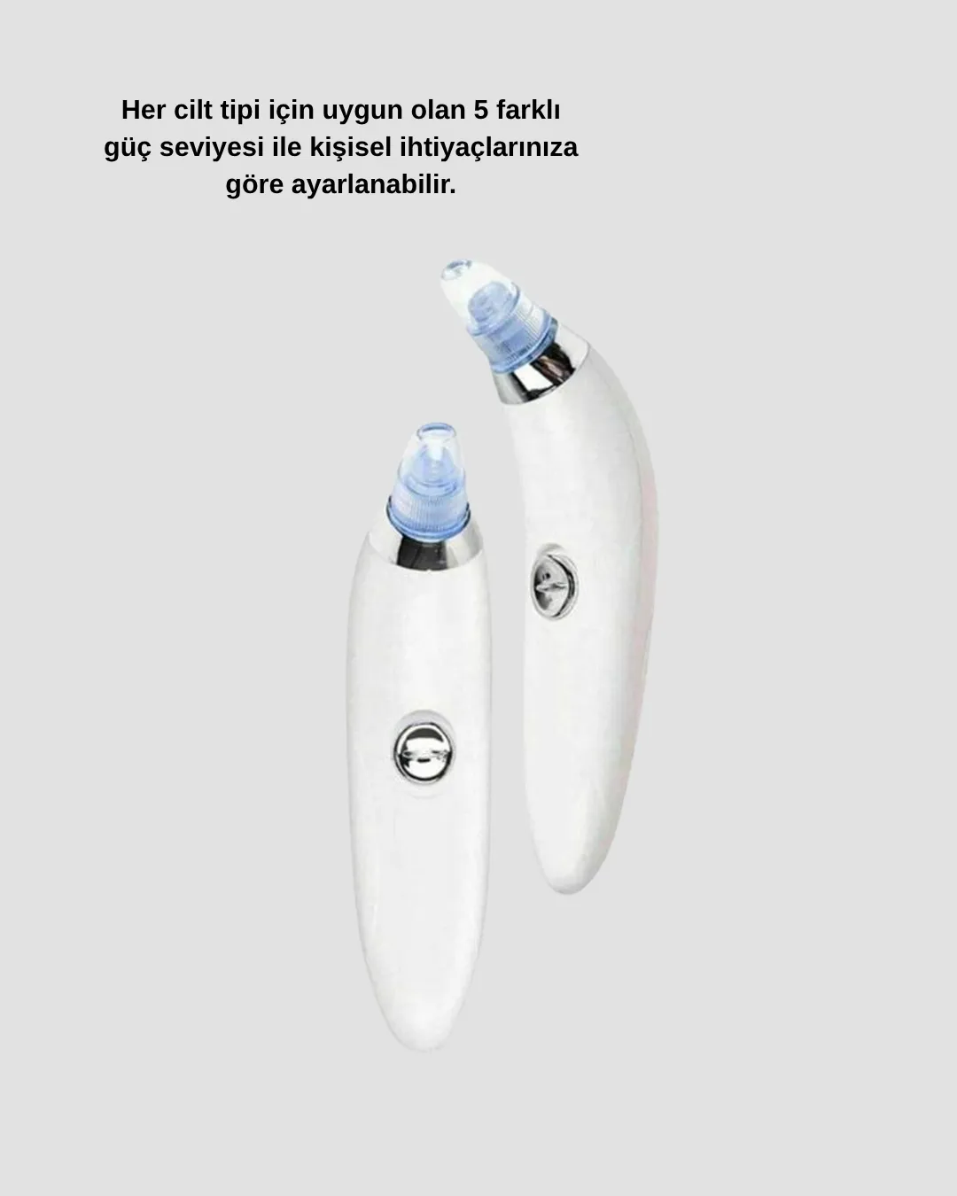 Vakumlu Siyah Nokta Temizleme Cihazı – 5 Kademe Güç ve 4 Başlıklı Derin Cilt Bakımı