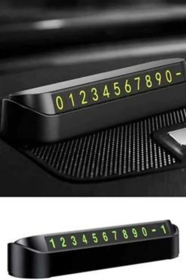 Araç İçi Numaratör Numaralık Oto Cam Kartı Fosforlu Numaratör