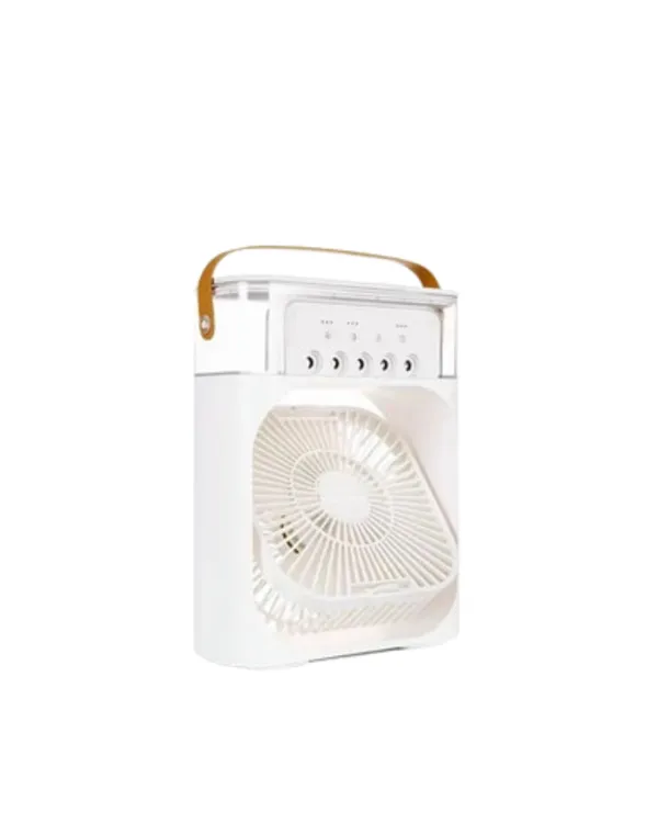 Mini Klima Fan | USB'li, 7 Renk Gece Işığı, 3'ü 1 Arada Fonksiyon