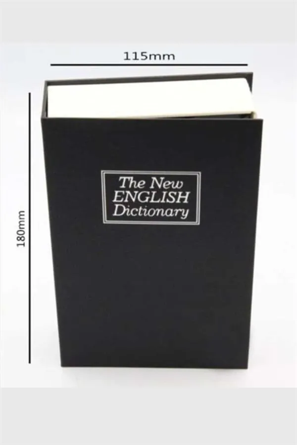 Kilitli Gizli Kasa Sözlük Kumbara Kitap Sözlük Görünümlü 18cm