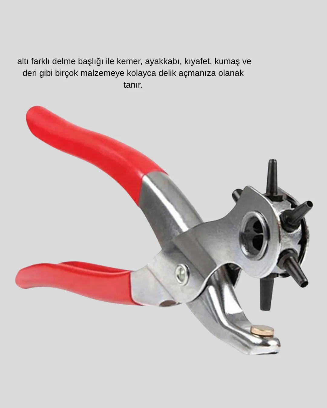 Delme Pensesi 6 Başlıklı Çok Amaçlı Paslanmaz Çelik Ergonomik