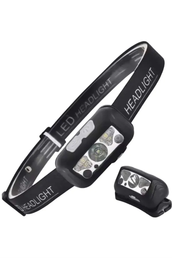 Sensörlü Şarjlı Type-c Şarj Işıklı Kafa Lambası Kamp Lambası