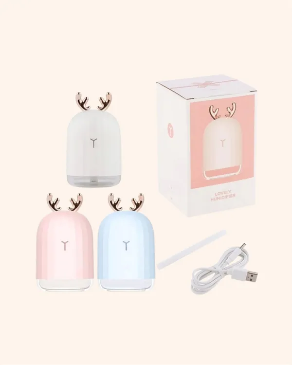 USB Şarjlı Mini USB Nemlendirici LED Işıklı Masaüstü Cihaz