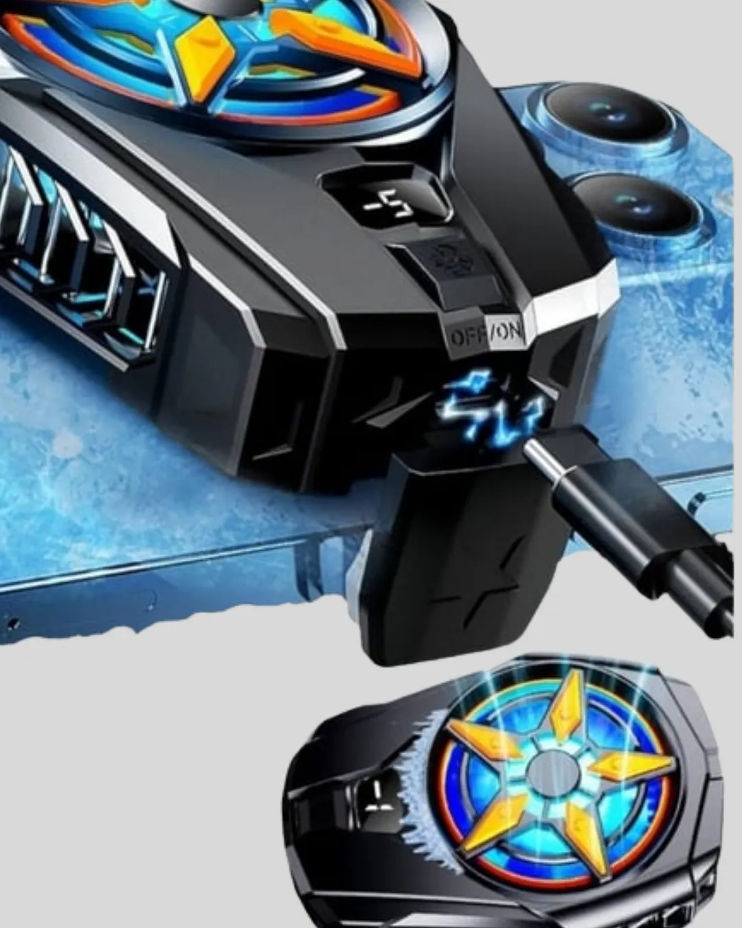 Taşınabilir Şarjlı Telefon Soğutucu – Sessiz Fan Motoru ile Yüksek Performans Koruma