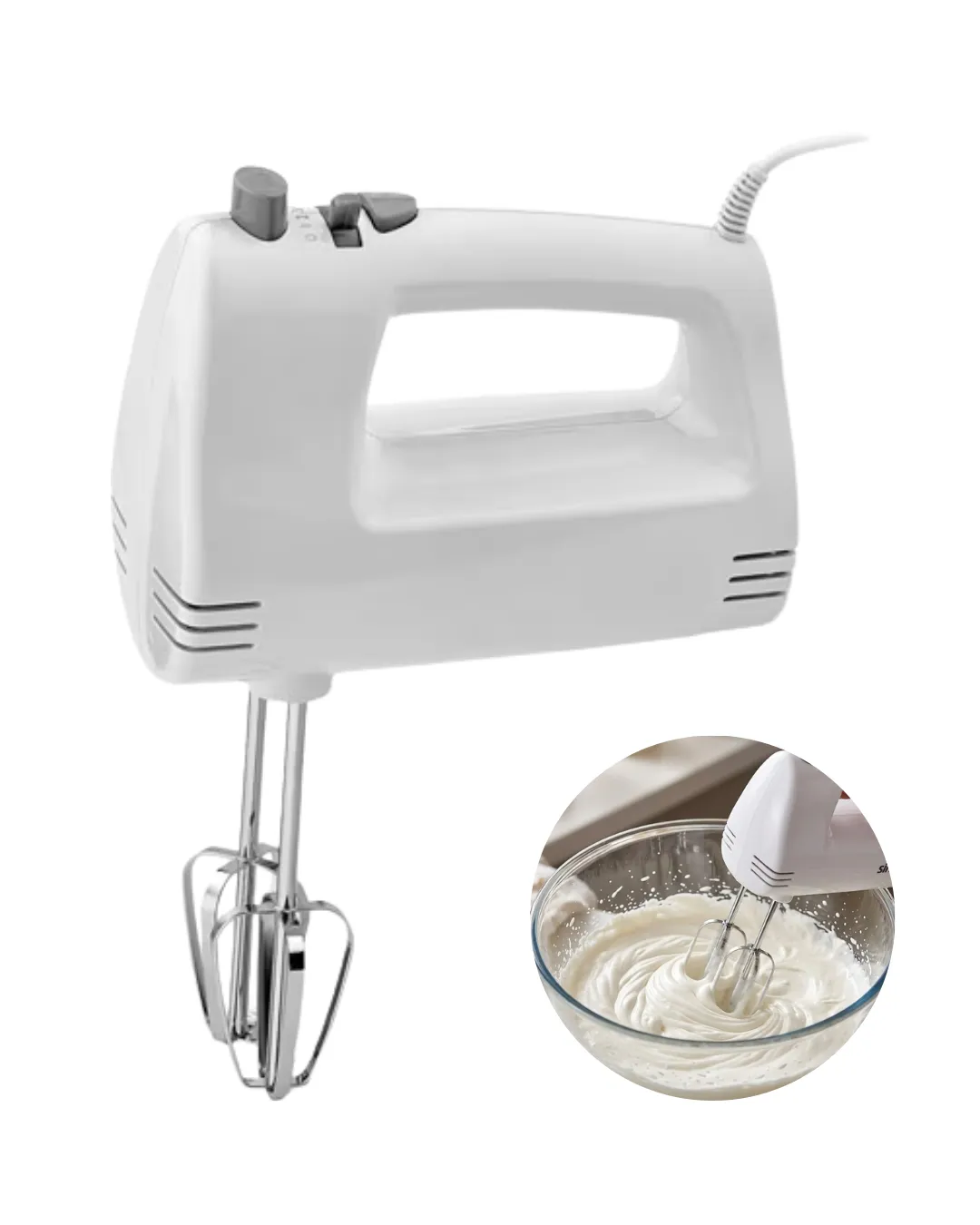 5 Hız Ayarlı Elektrikli El Mikseri Kek Hamuru Çırpma Mikseri