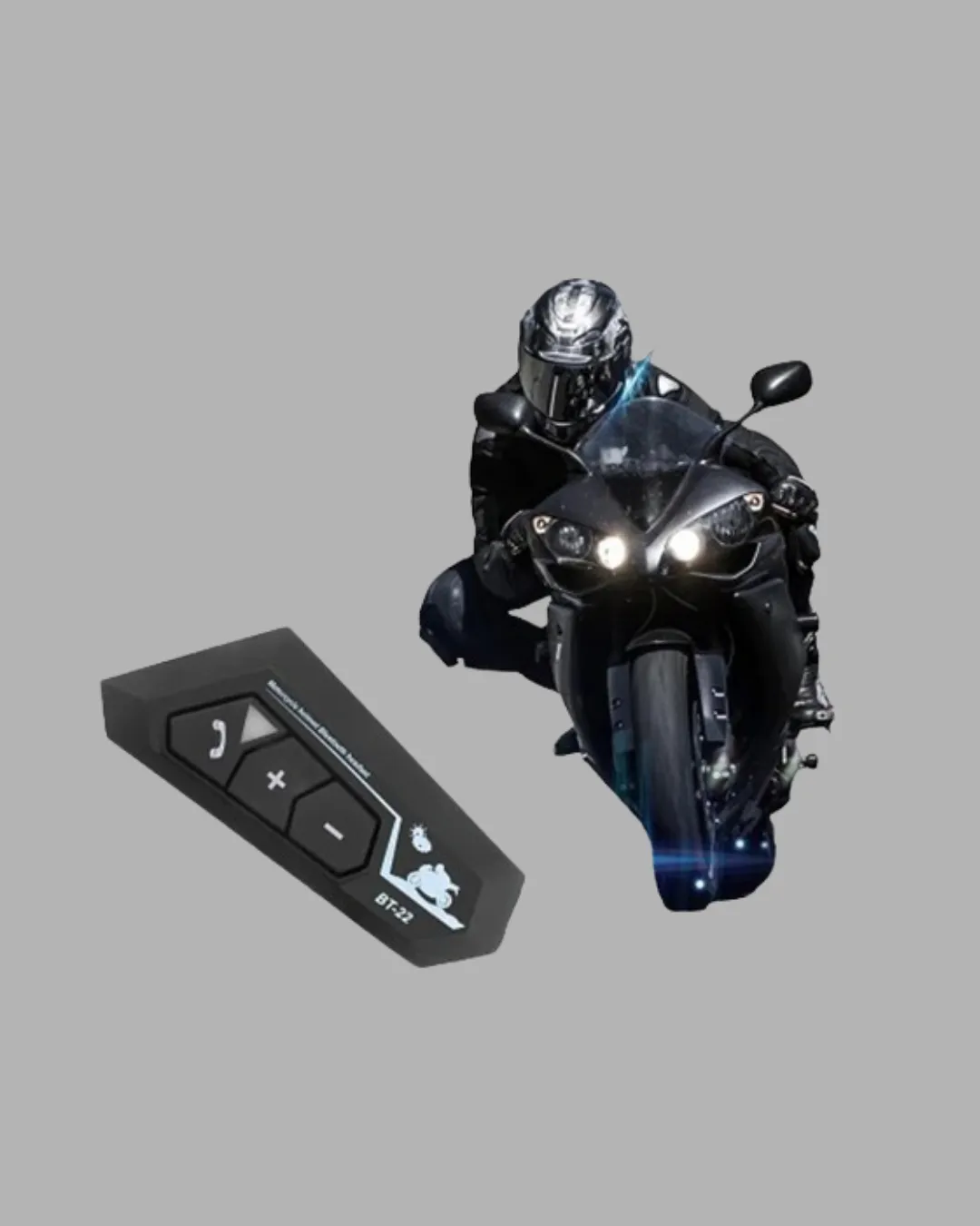 BT22 Kask Bluetooth Kulaklık Su Geçirmez Motosiklet İletişim Sistemi