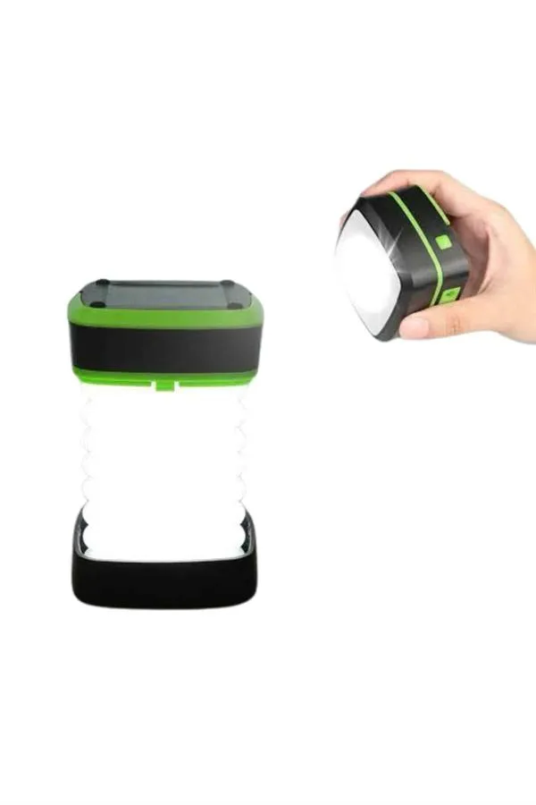 Kamp Lambası Katlanabilir Lamba Solar Şarjlı Led Lamba El Fenerli