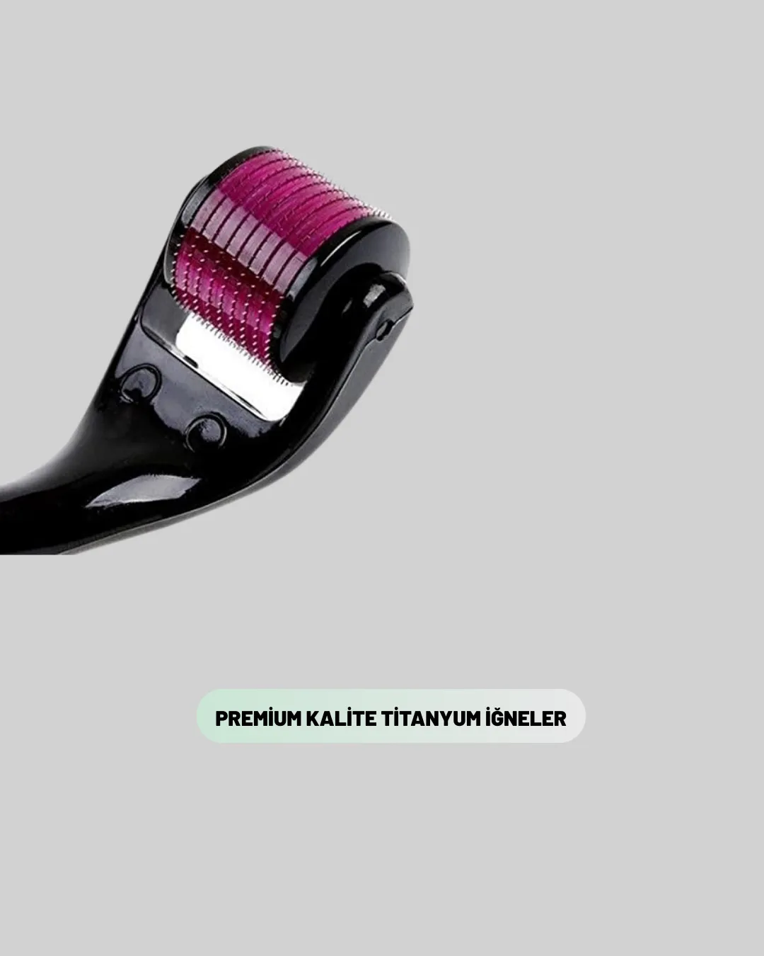 Ev Tipi Mikro İğneli Cilt Bakım Aleti – 1 mm Titanyum Roller