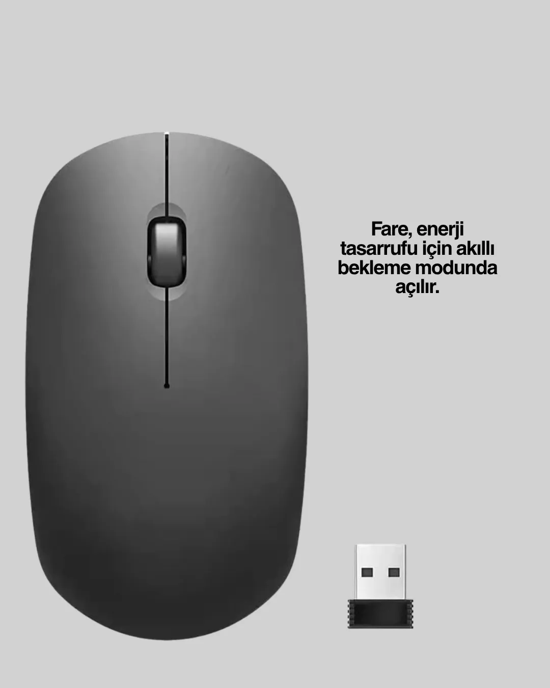 Sessiz ve Ergonomik Mouse – USB Bağlantılı ve DPI Ayarlı