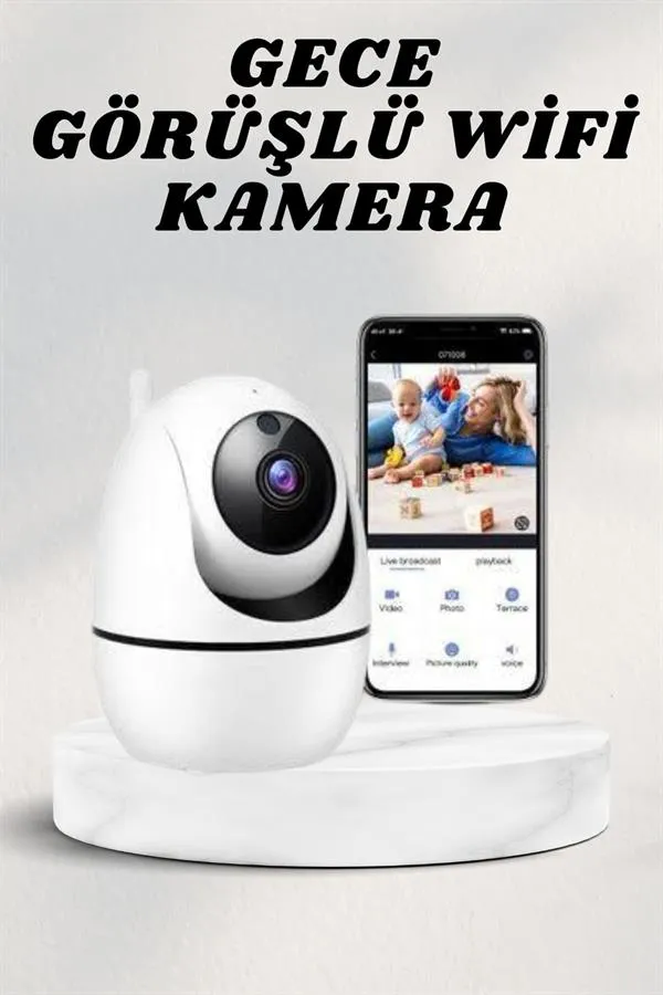 Wifi Kamerası Kablosuz Wifi Güvenlik Kamerası