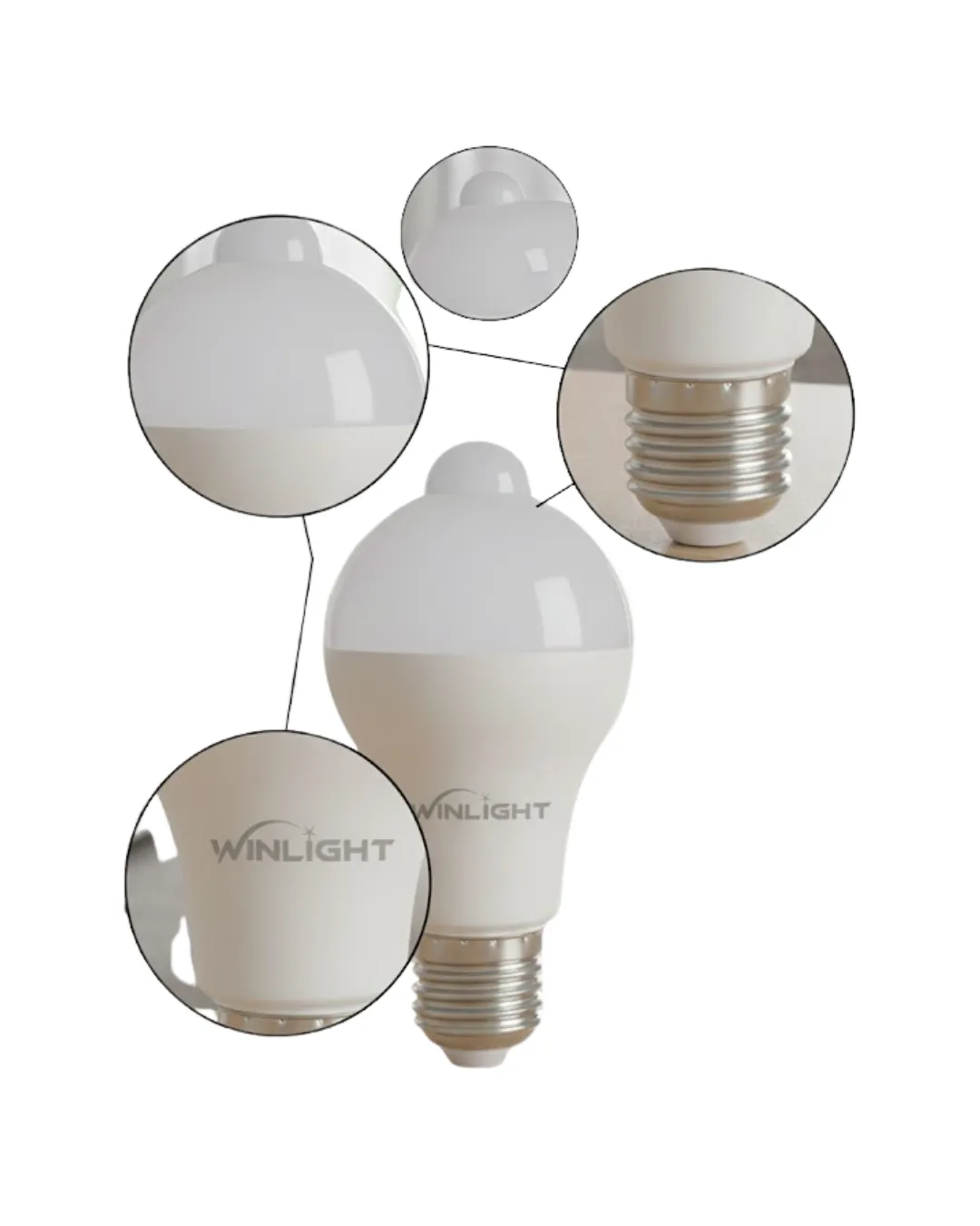 Otomatik Yanan Sensörlü LED Ampul Ev ve Ofis Kullanımına Uygun