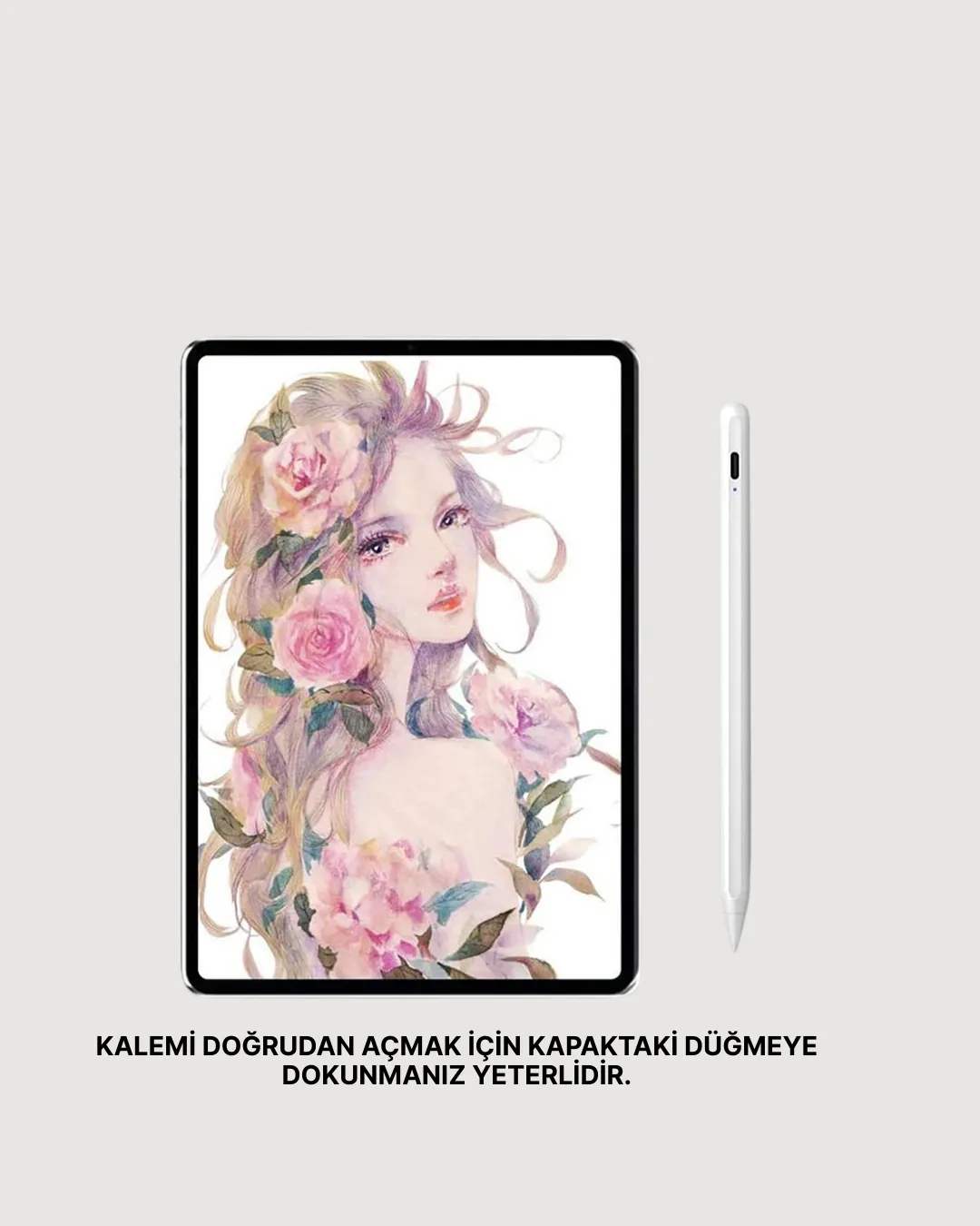 Akıcı Yazı ve Çizim için Eğim Sensörlü Dijital Kalem – 20 Saat Kesintisiz Kullanım