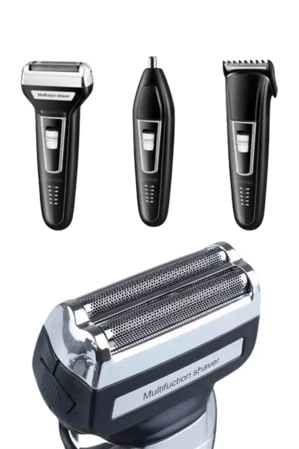 Kulak Burun Kıl Kesme Ense Yanak Tıraş Seti 3 Başlıklı Profesyonel