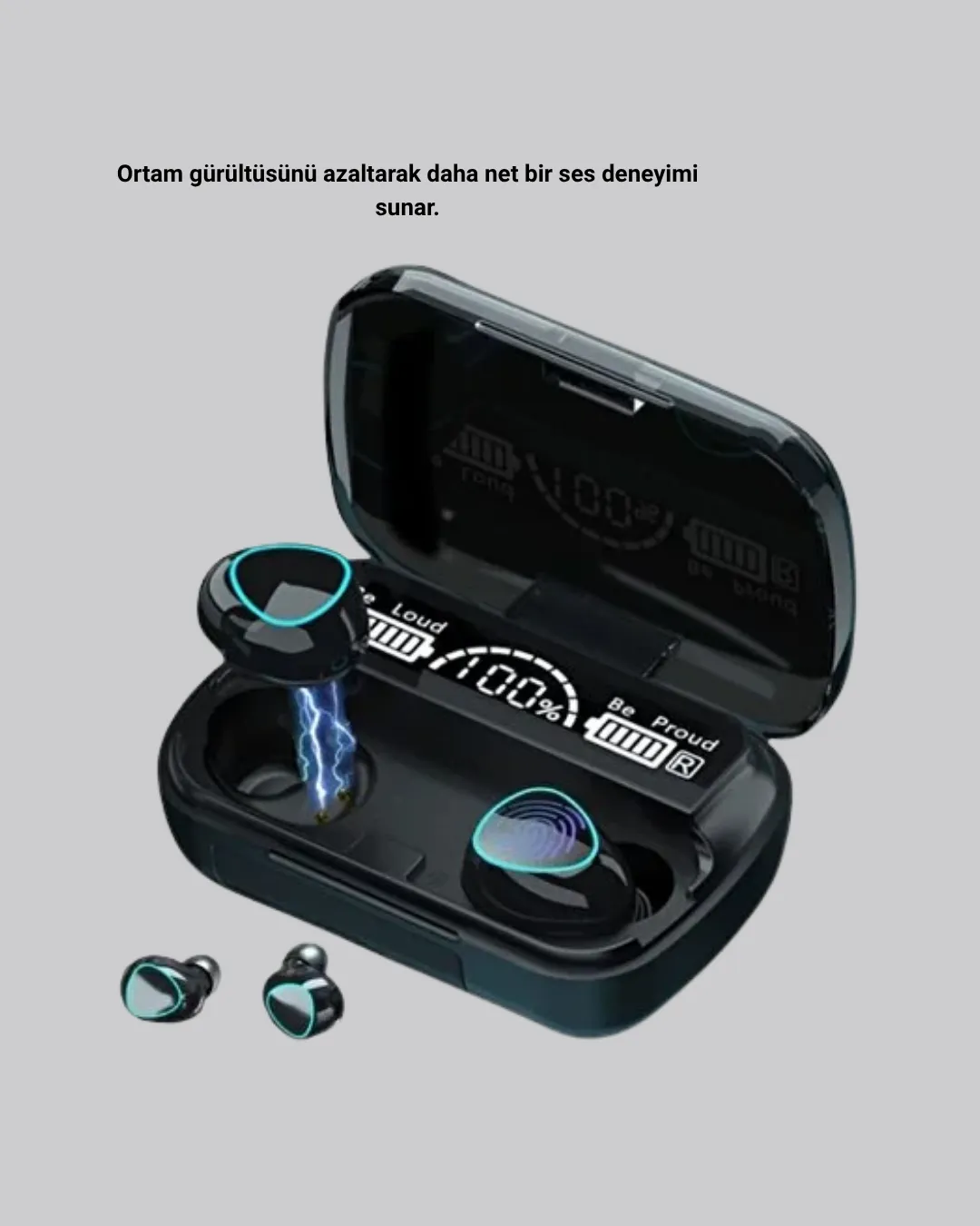 Kablosuz Bluetooth Kulaklık 5.1 Uzun Pil Ömrü Gürültü Engelleme