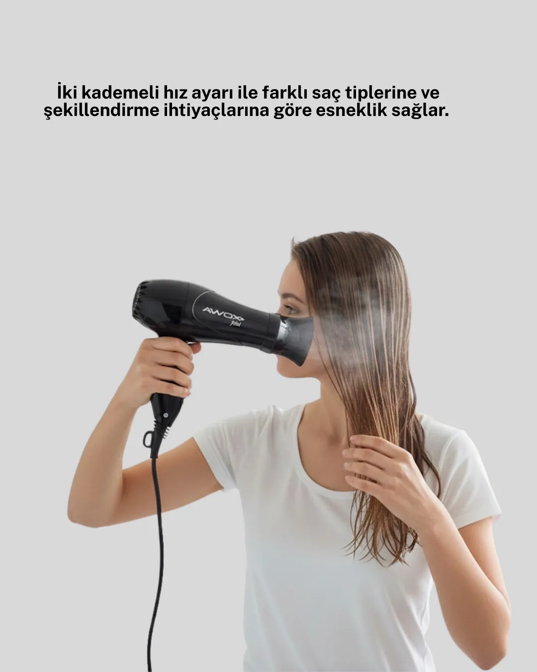 AWOX MİNİ FÖN SİYAH