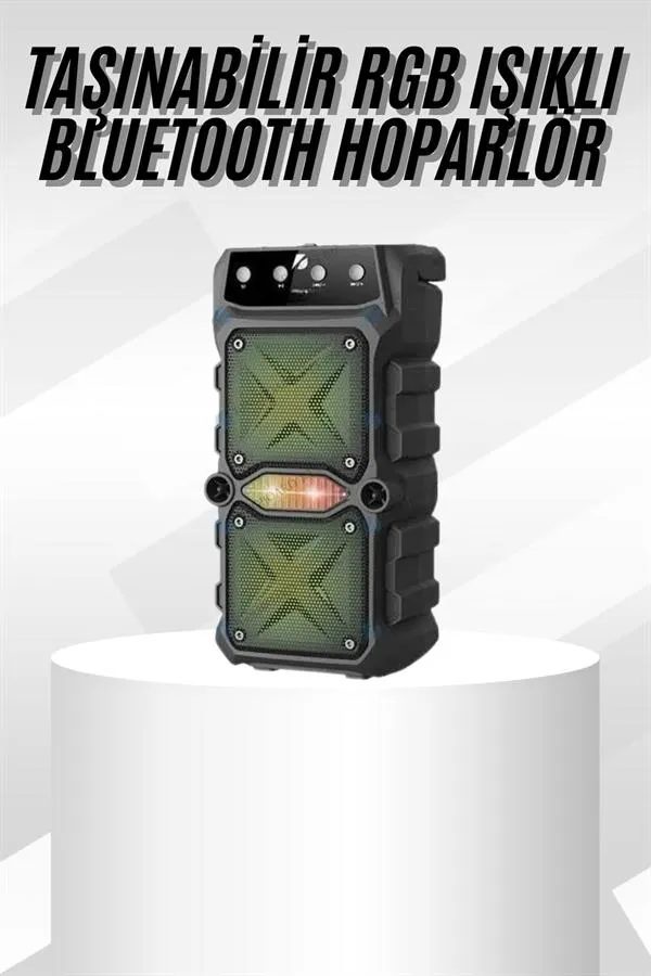 Çift Çıkışlı Güçlü Bataryalı Kablosuz Yüksek Ses Kaliteli Bluetooth Hoparlör