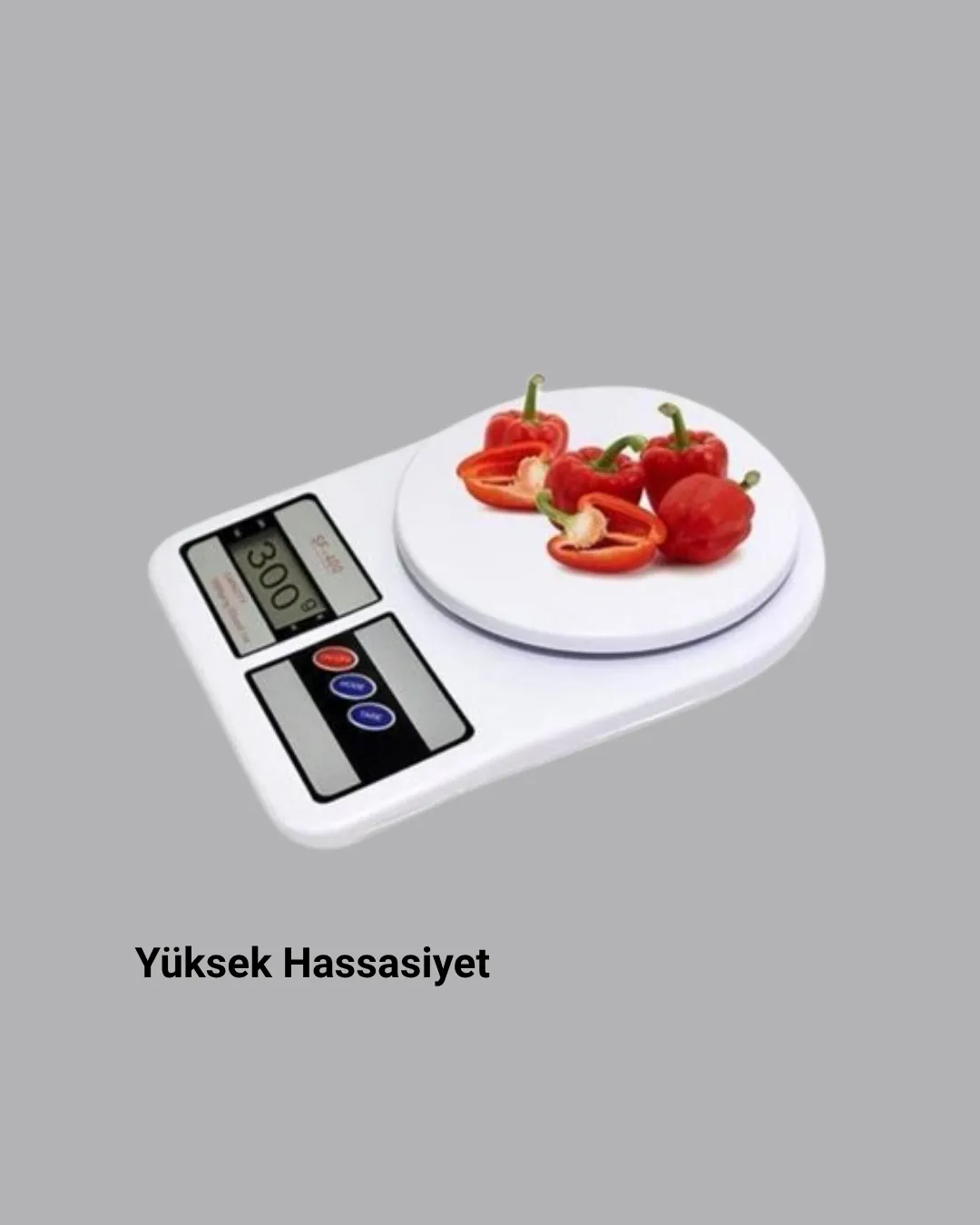 LCD Ekranlı Hassas Dijital Mutfak Terazisi – 5kg Kapasite, 1g Hassasiyet