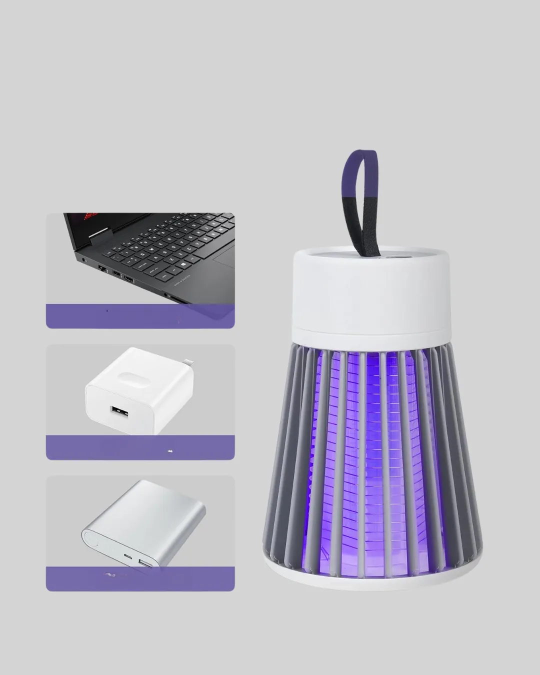 2’si 1 Arada LED Işıklı Elektrikli Böcek Öldürücü