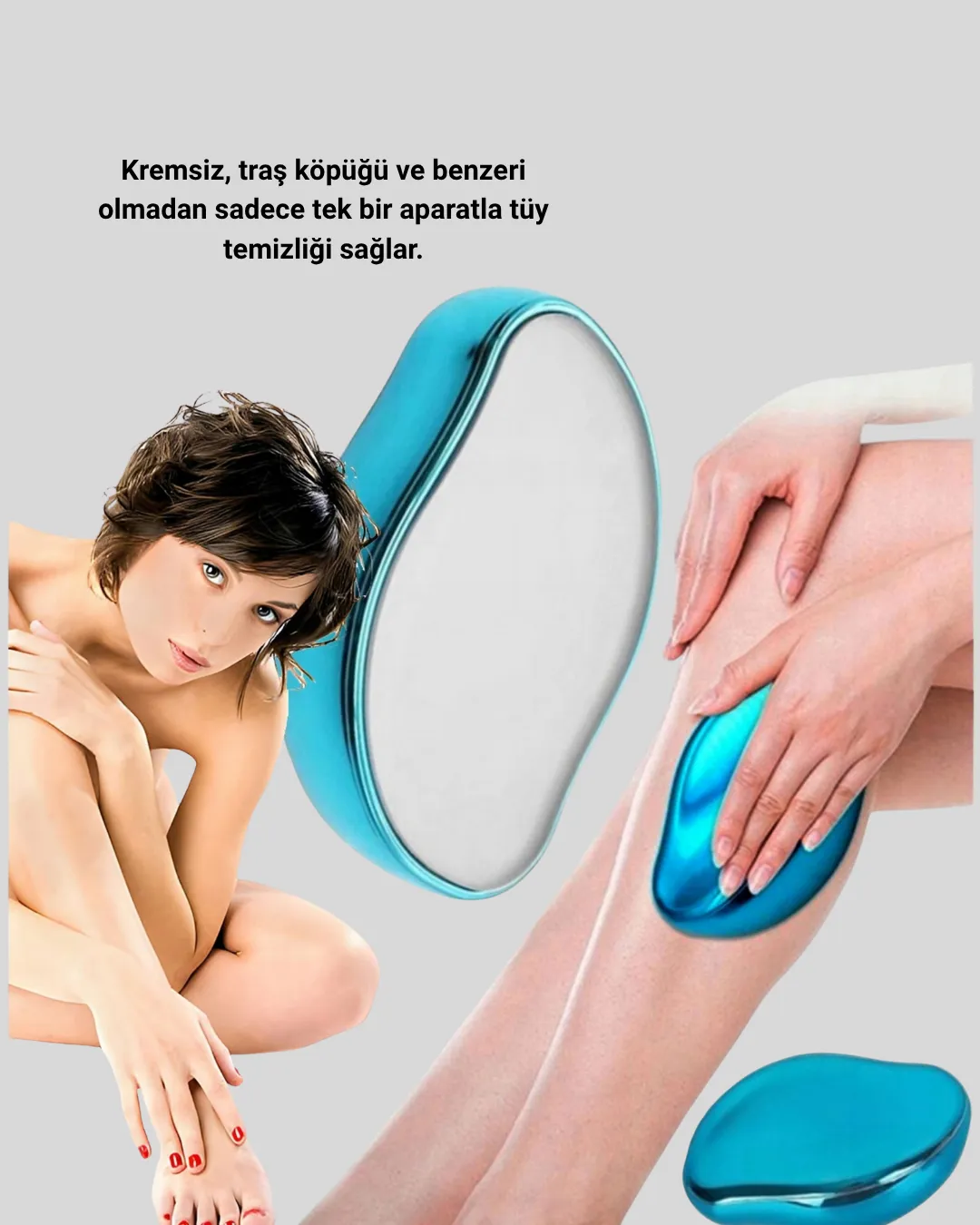 Kristal Tüy Temizleme Cihazı Yüz Kol Bacak Uyumlu Taşınabilir