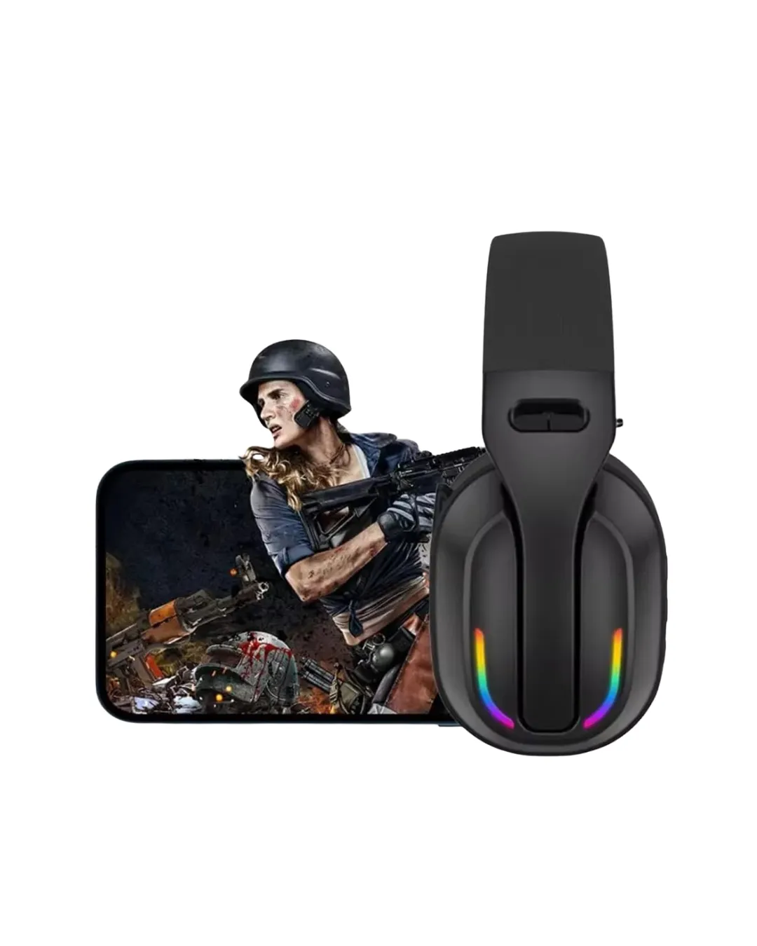 RGB Aydınlatmalı Kablosuz Oyuncu Kulaklığı Konsol ve PC Uyumlu