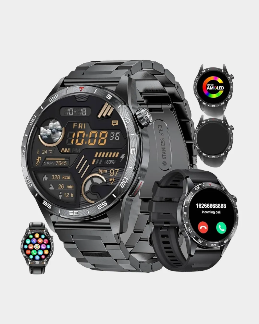 Akıllı Saat Uyku Ve Sağlık Takibi Bildirim Görme Arama Cevaplama