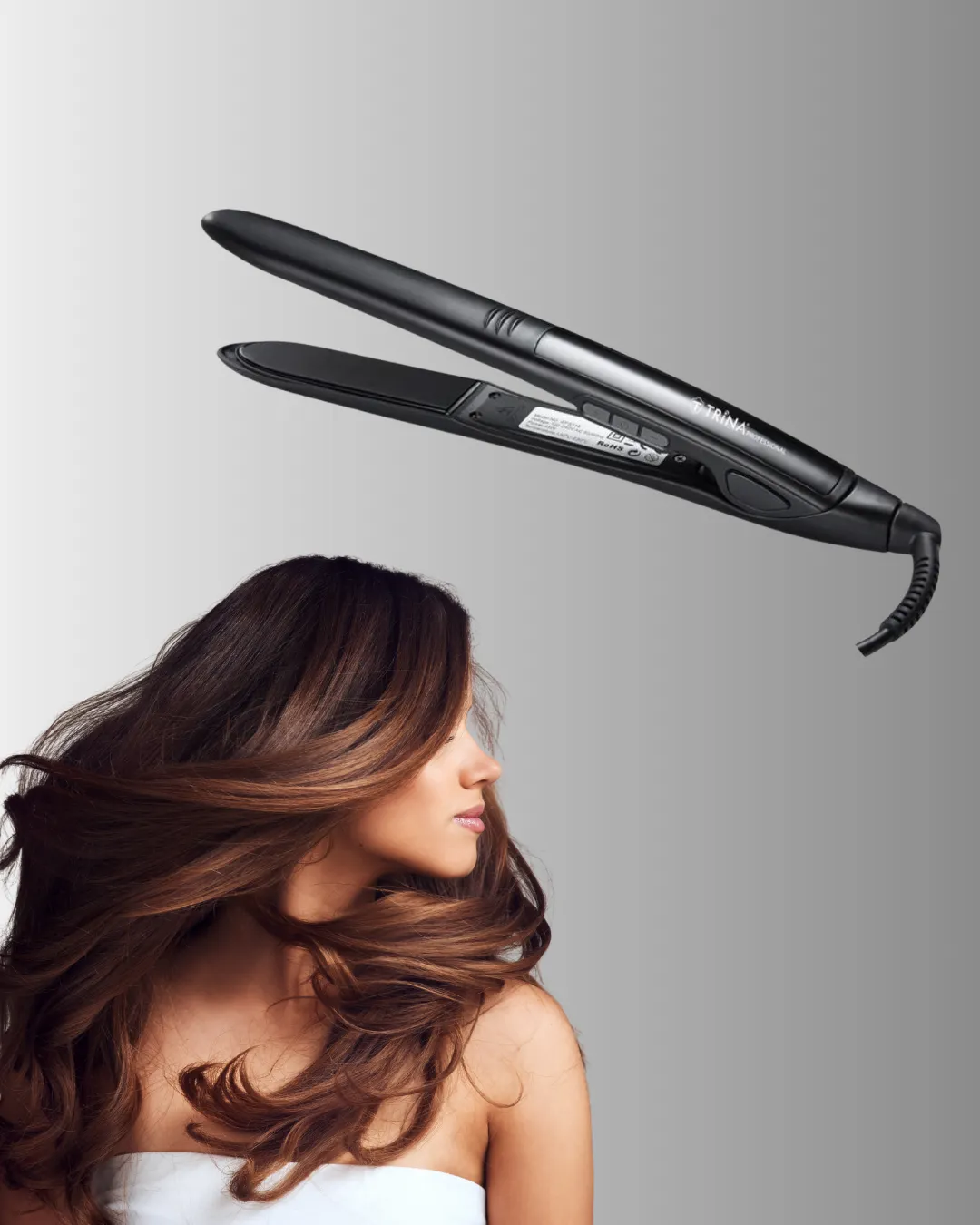 2025 Seri Profesyonel Isı Ayarlı Titanyum Kaplama Saç Düzleştirici Dijital Ekranlı