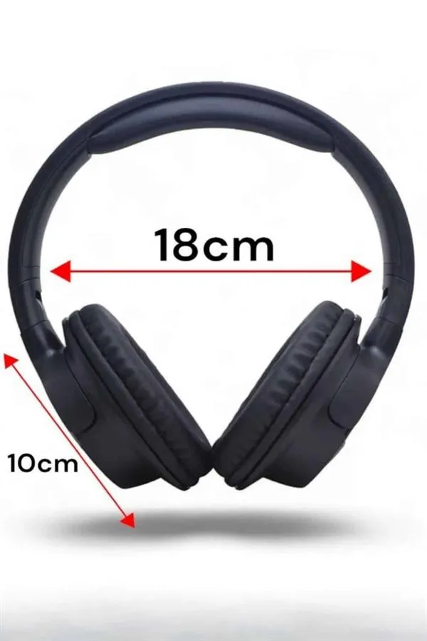 Kulak Üstü Bluetooth Kulaklık Ayarlanabiilir Uzun Pil Ömrü Kablosuz 5.0 Bluetooth