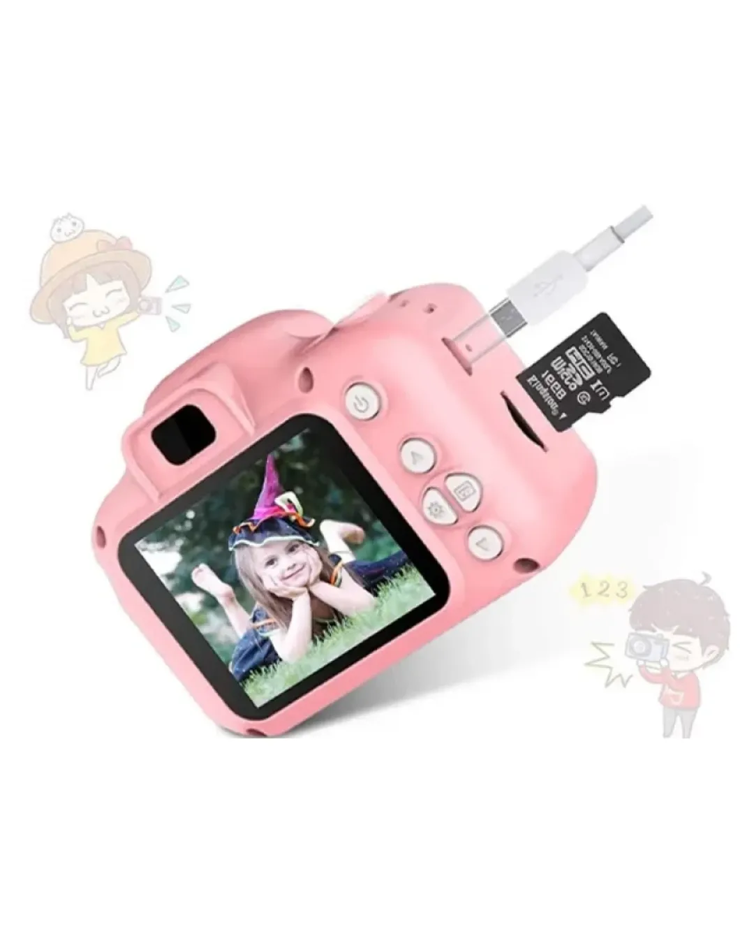 Şarjlı Mini Kamera HD Video ve Fotoğraf Çekimli Genişletilebilir Hafızalı