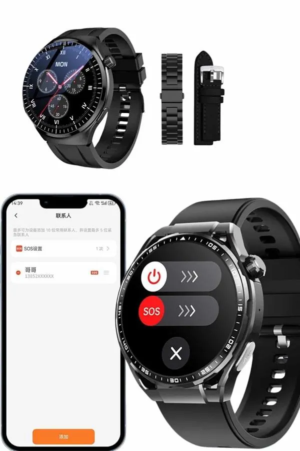 Akıllı Saat Yeni Nesil Üç Kordonlu Nabız Ölçer Çağrı Cevaplama