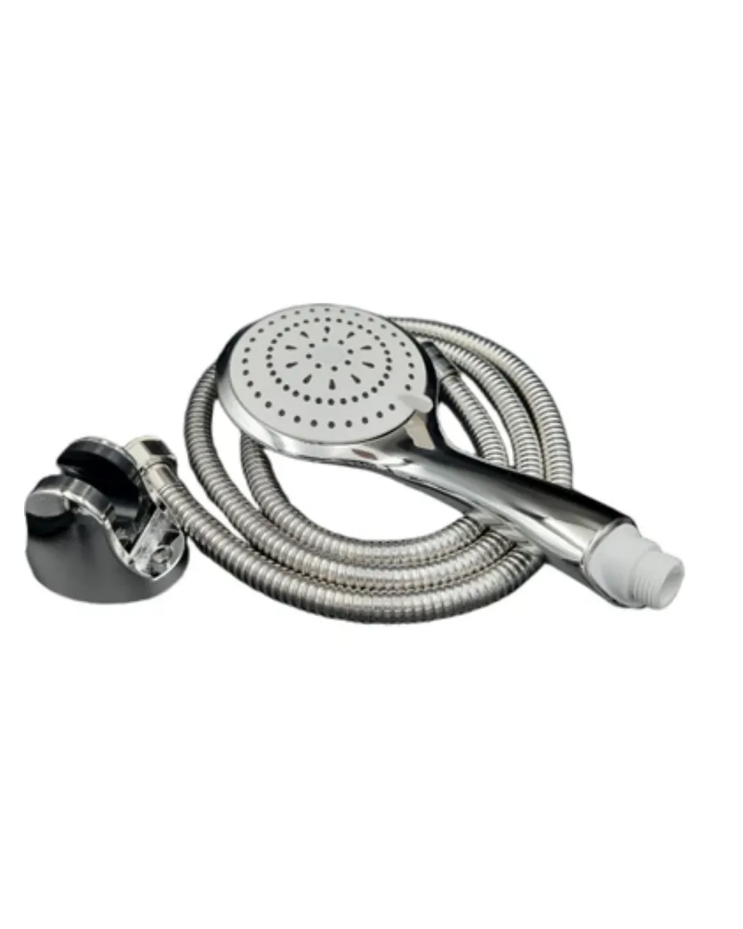 Çok Fonksiyonlu El Duşu Seti Kireç Önleyici Duş Başlığı Spiral Hortum Mafsallı Askı