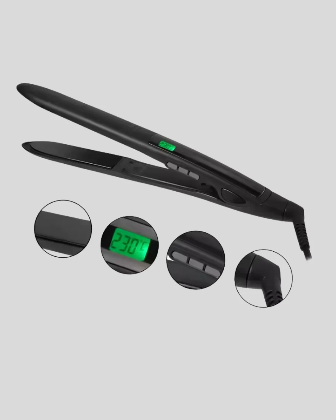 Titanyum Kaplamalı Saç Düzleştirici – Nem Koruma Sensörü