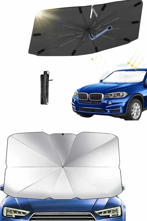 Yeni Nesil Tüm Araç Modellerine Uygun Oto Şemsiye Katlanabilir UV Işınlarına Karşı