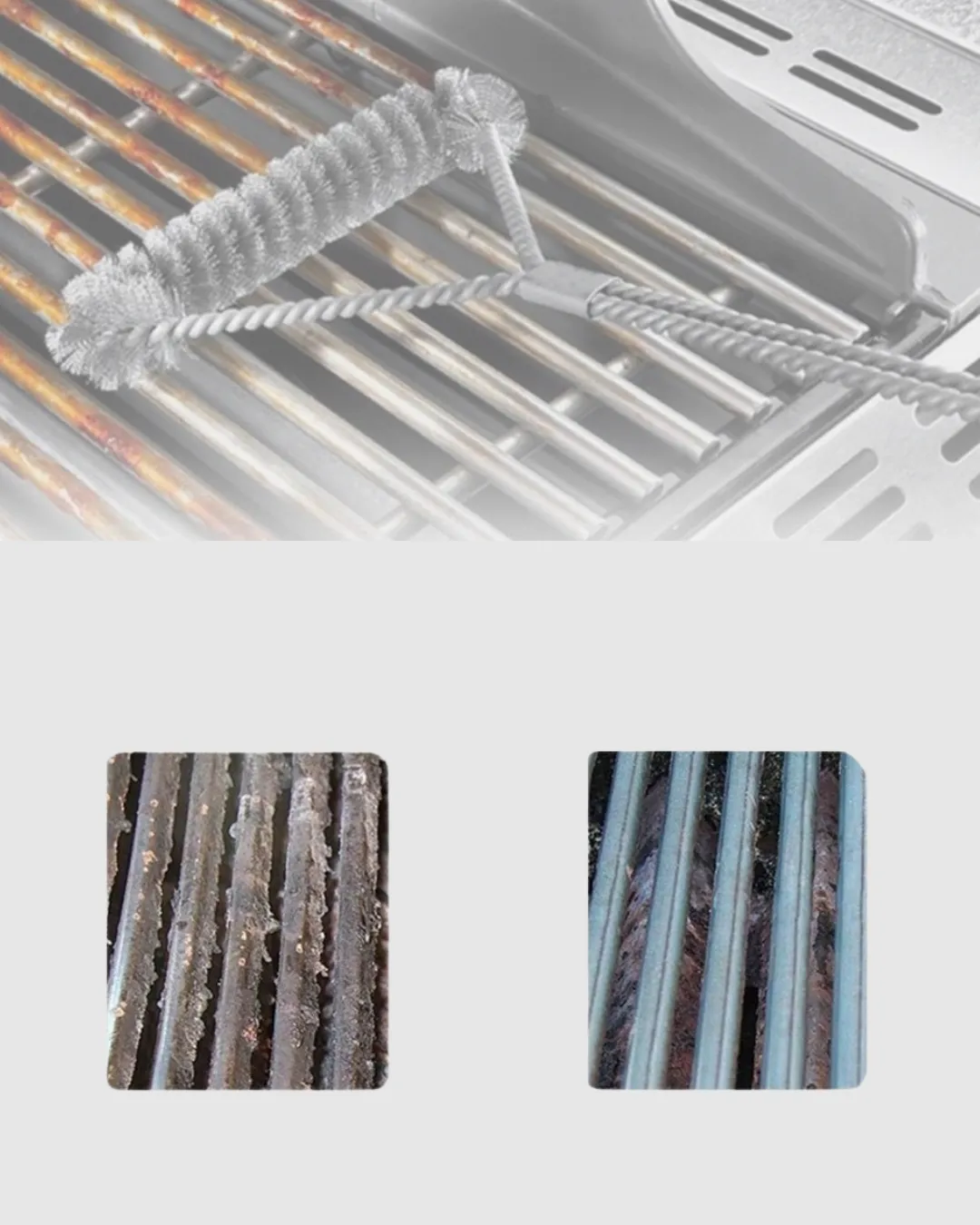 Paslanmaz Çelik Izgara Temizleme Fırçası Mangal ve Barbekü İçin